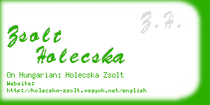zsolt holecska business card
